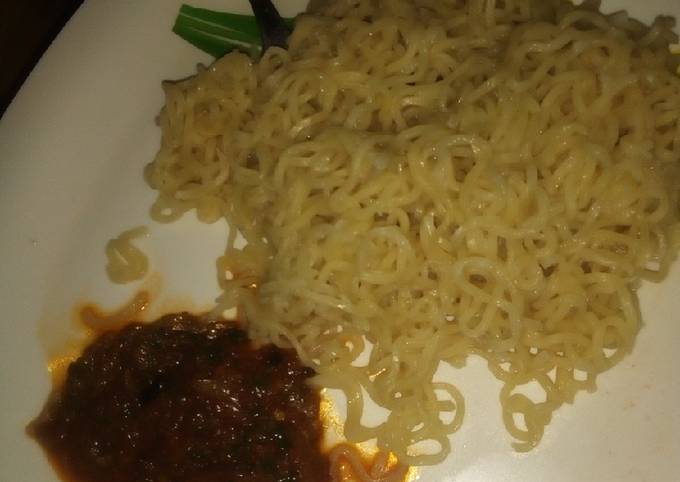 Indomie with yummy sauce