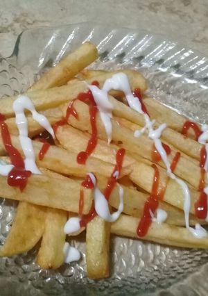 صورة لوصفة البطاطس نص مقليه