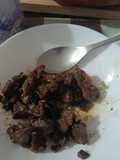Ternera salteada con setas