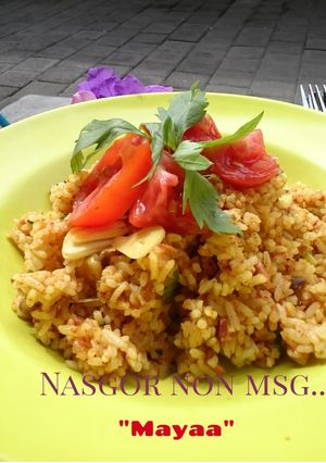 Foto resep Nasgor Non MSG.  Isi daging kornet