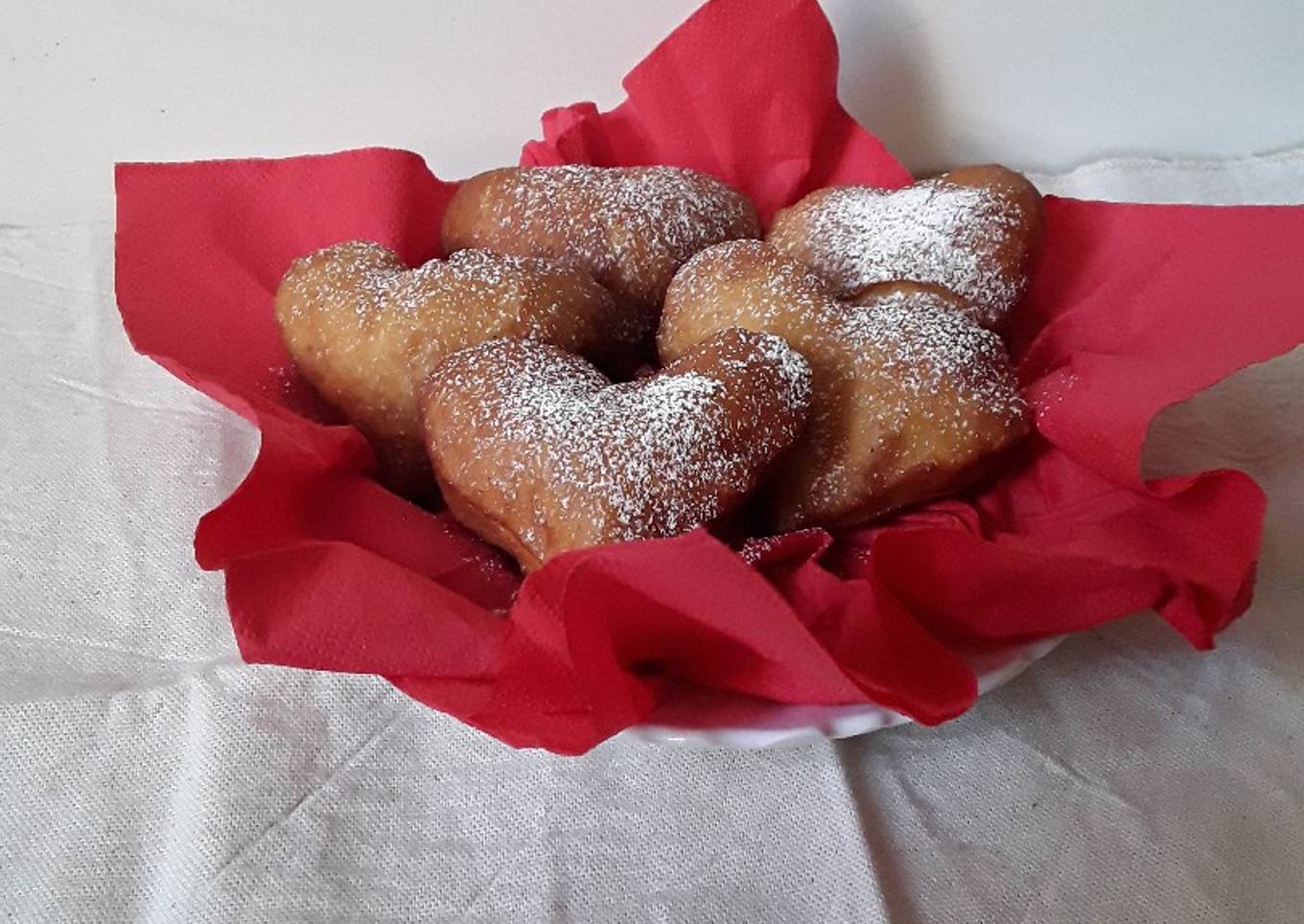 Heart shaped mandazi