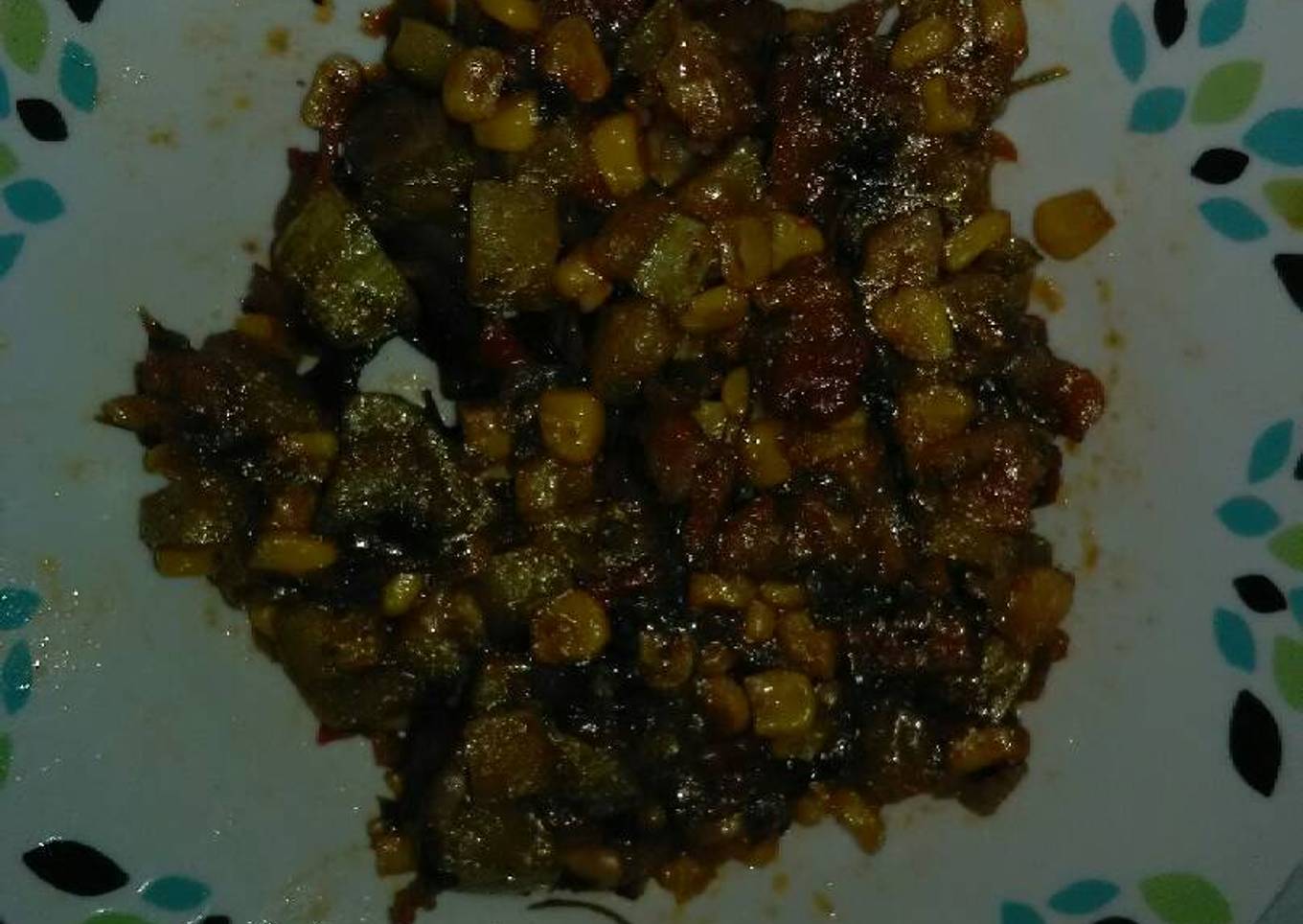 Calabacitas a la mexicana con tocino