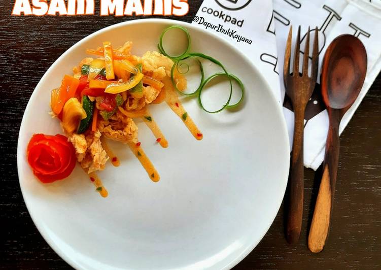 Resep masakan 453. Jamur Tiram Asam Manis | Cara Bikin 453. Jamur Tiram Asam Manis Yang Enak dan Simpel