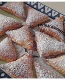 Triángulos de hojaldre con manzana