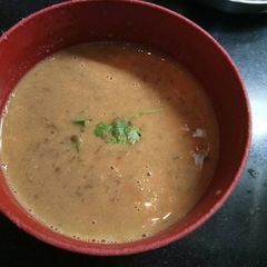 A picture of Black chana soup.