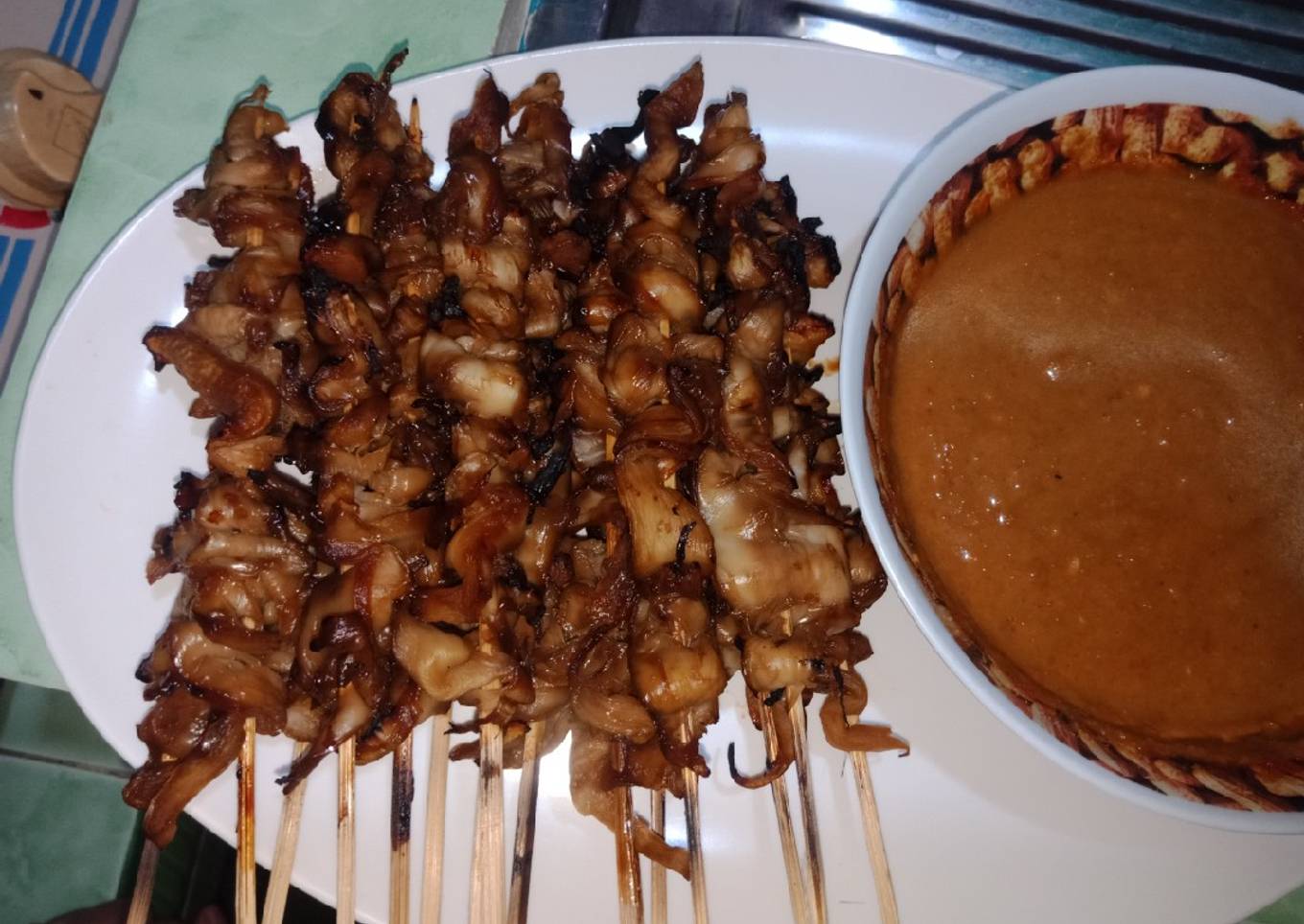 128. Sate Jamur Bakar ala Abang2 super simple mudah