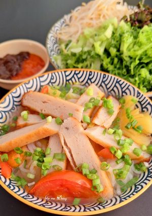 Hình của món Bún chả cá.