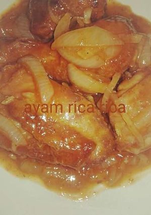 Foto resep Ayam Rica Rica saus pedas asam manis