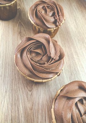 Une photo de La ganache montée au chocolat au lait
