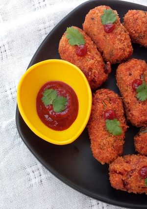 વેજીટેબલ ક્રોકેટ્સ રેસીપી મુખ્ય ફોટો
