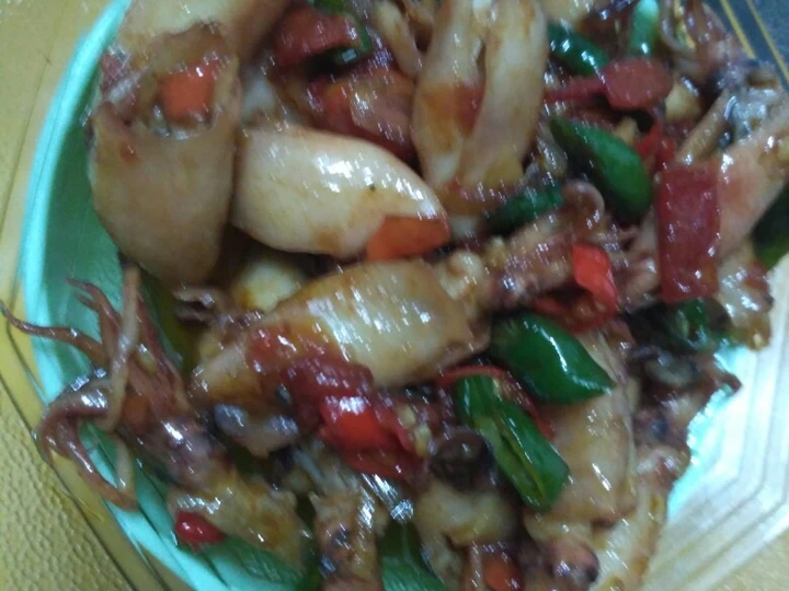 Cara Sederhana Membikin Resep  Cumi asin manis yang Lezat, Bisa Manjain Lidah