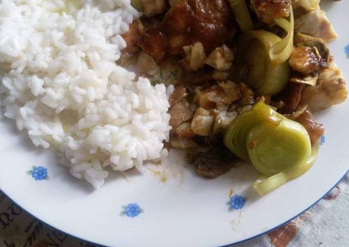 Spezzatino di pesce pollo alla cinese