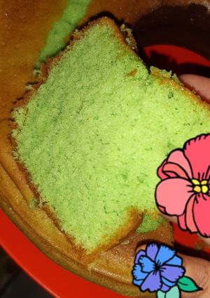 Foto resep Bolu pandan lembutt,basah,gak seret,
