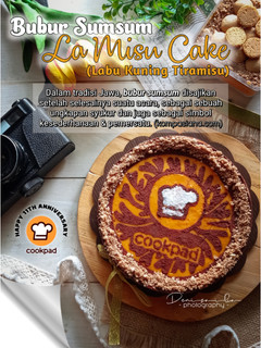 Foto resep Bubur Sumsum La Misu Cake (Labu Kuning Tiramisu) Less Sugar