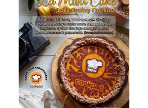 Foto resep Bubur Sumsum La Misu Cake (Labu Kuning Tiramisu) Less Sugar