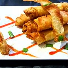 A picture of Chicken cheese Tandoori roll🌯.