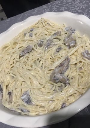 صورة لوصفة معكرونة البشاميل والفطر