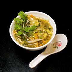 Chinese Hot & Sour Soup A picture of Chinese Hot & Sour Soup.