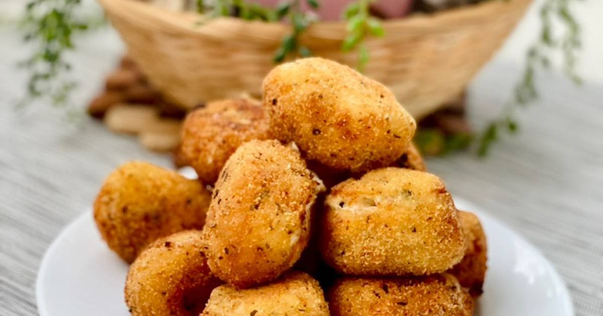 Croquetas de pollo asado 🍗 Receta de Noelia Cocinillas Cookpad