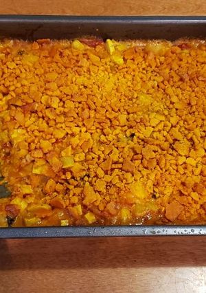 A picture of Cheesy Squash Casserole.