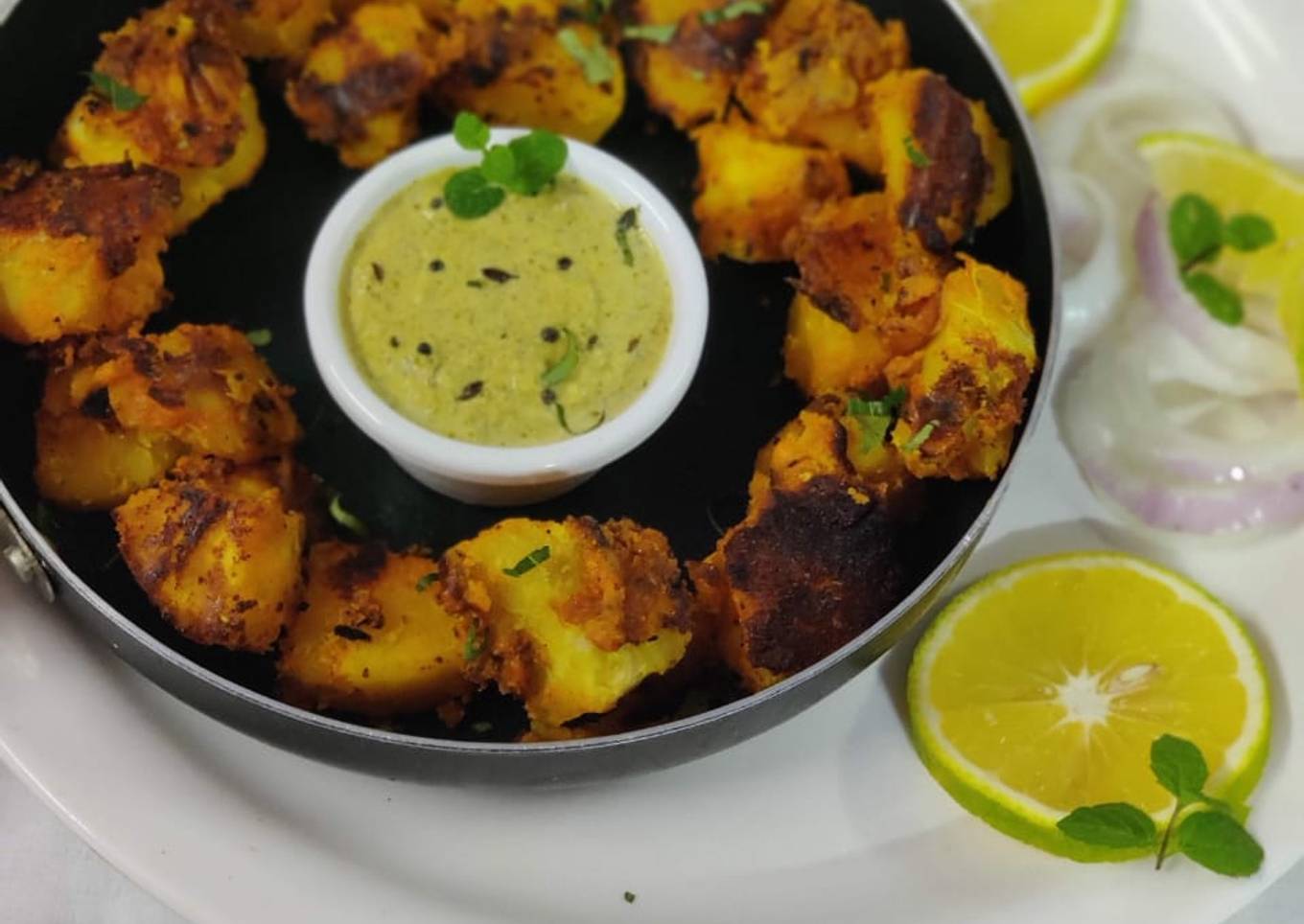 Tandoori grilled sweet potato