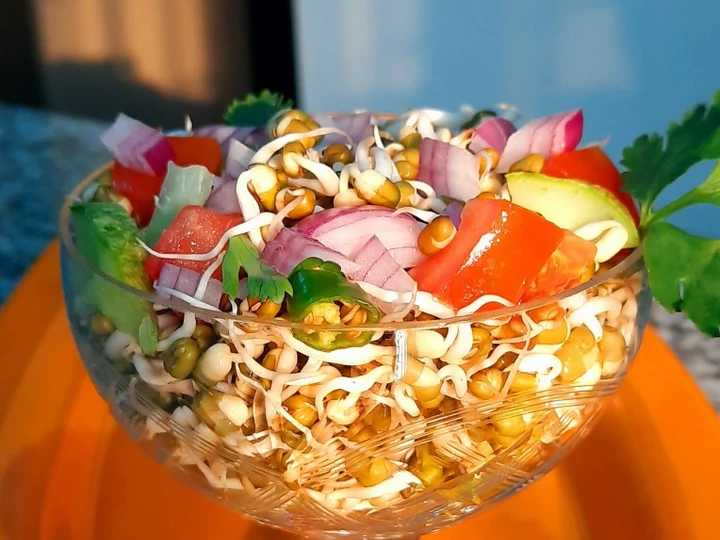 Easy Ways Make|Recipe} Green Lentil Sprout Salad Anti-Fail