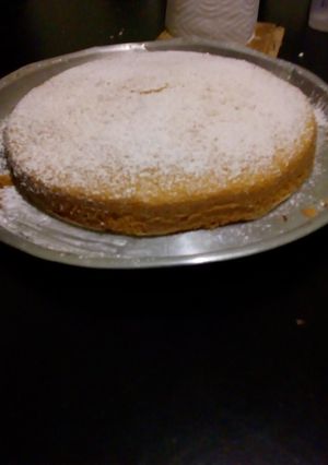 Una foto de Torta de vainilla (con leche de coco)
