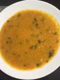 Lentejas rojas con algas kombu y verduras