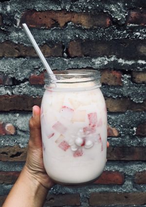 Foto resep Twilight of the ice milk fruit