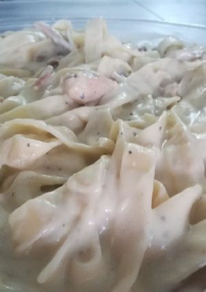 صورة لوصفة فيتوتشيني بالدجاج والفطر