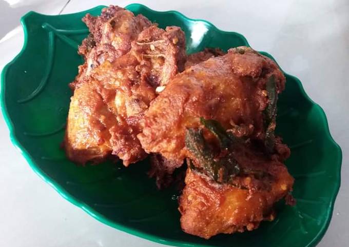 Resepi Ayam Goreng Berempah Mamak  Borong Rempah Ayam Goreng Mamak