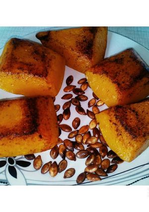 A picture of Pumpkin and pumpkin seeds.