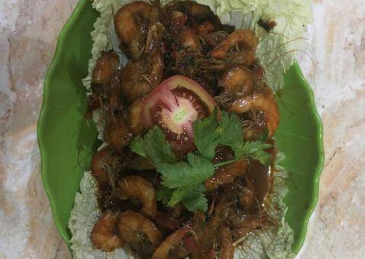 Resep Udang bumbu kecap yang Bikin Ngiler