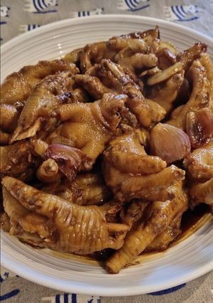 A picture of Chicken Feet Adobo.