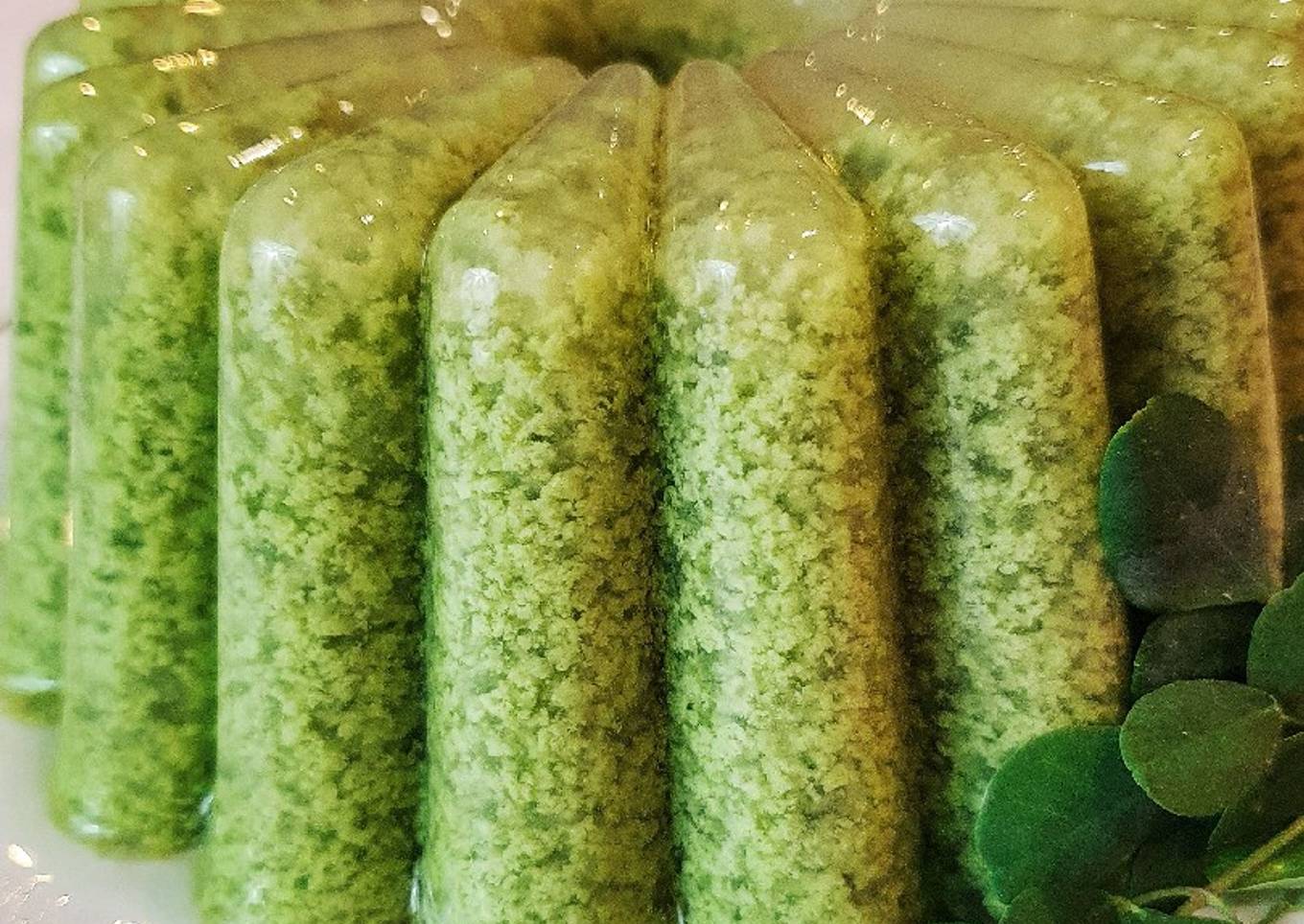341. Puding Lumut Daun Kelor Pandan