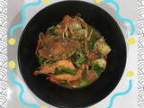 ปูม้ากุ้งผัดตั้งโอ๋🦀🦐