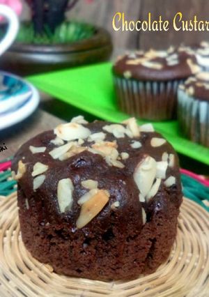Foto resep Chocolate Custard Muffin
