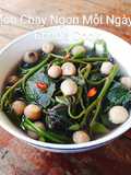 Canh rau lang chay