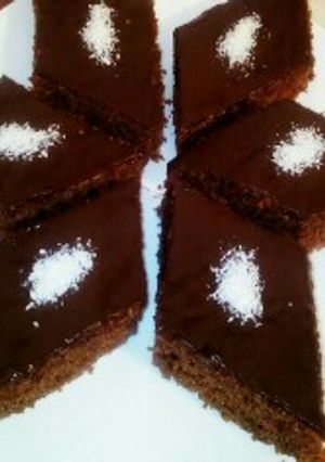 صورة لوصفة كيكة التسع ملاعق بشوكولاتة 😍😍