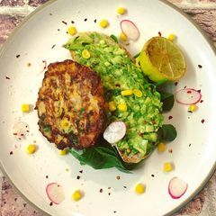 A picture of Salmon & Sweetcorn Fritters.