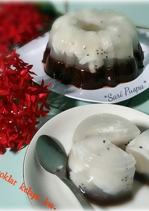 Foto resep Puding coklat kelapa kw