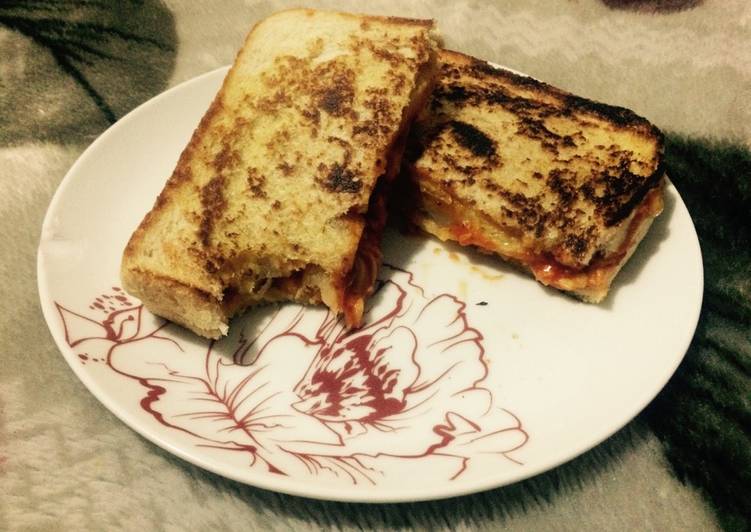 Steps to Make Super Quick Homemade 3 C&#39;s toasted sandwiches