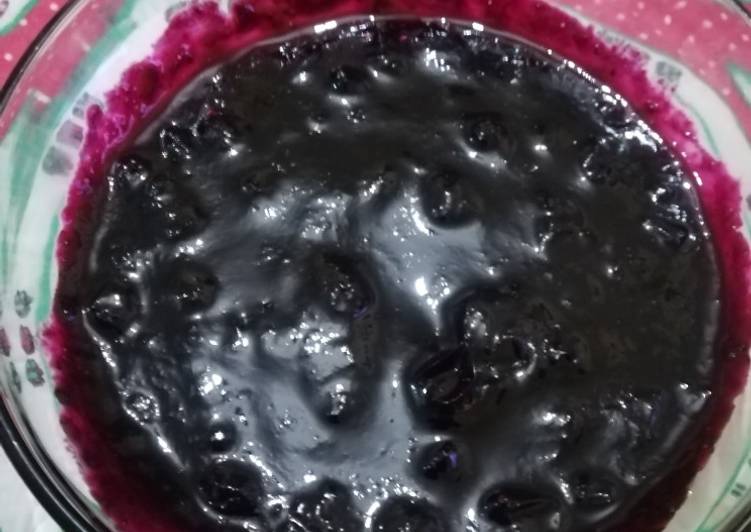 Simple Way to Make Homemade Blueberry jam