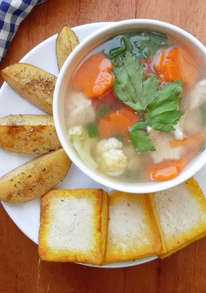 Foto resep Sop ayam (menu diet)