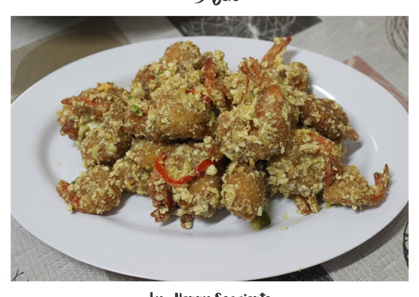 Udang Telor Asin Spesial (Gampang Banget)
