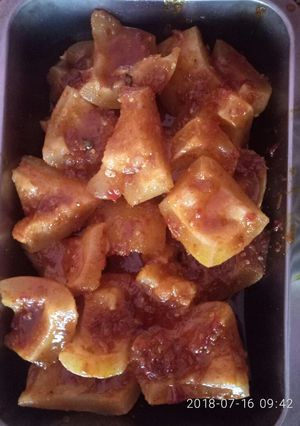 Foto resep Kikil sapi bumbu merah pedas #semangatsenin