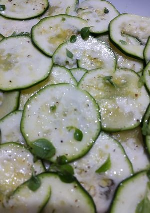 Foto principal de Carpaccio de calabacín y champiñones
