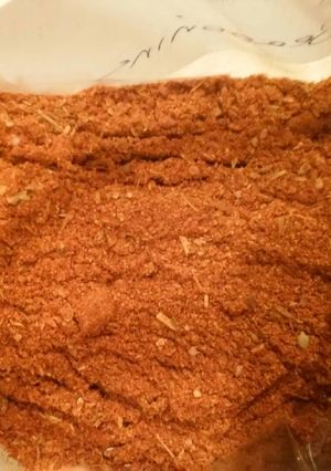 A picture of Joes' dry rib seasoning (can be used on other meats).
