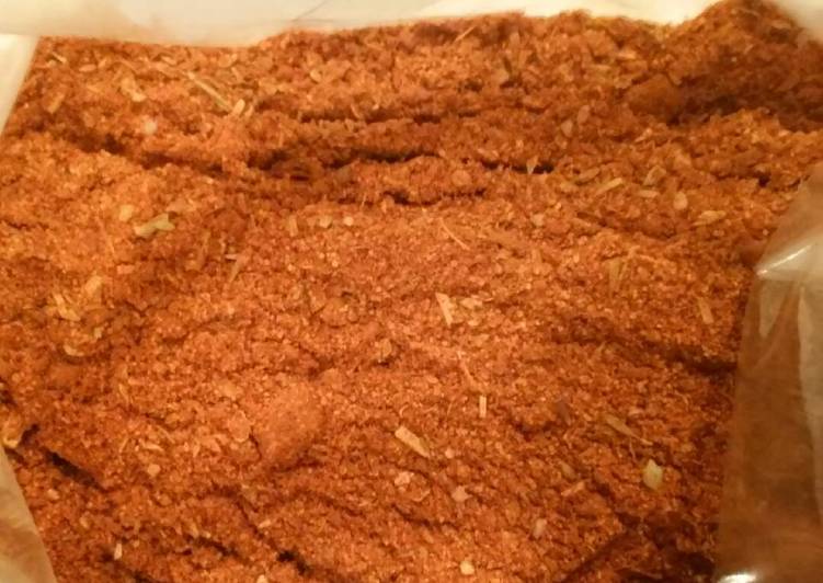 Recipe of Quick Joes&#39; dry rib seasoning (can be used on other meats)