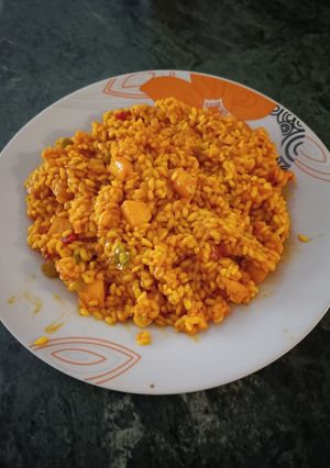 Una foto de Arroz con choco